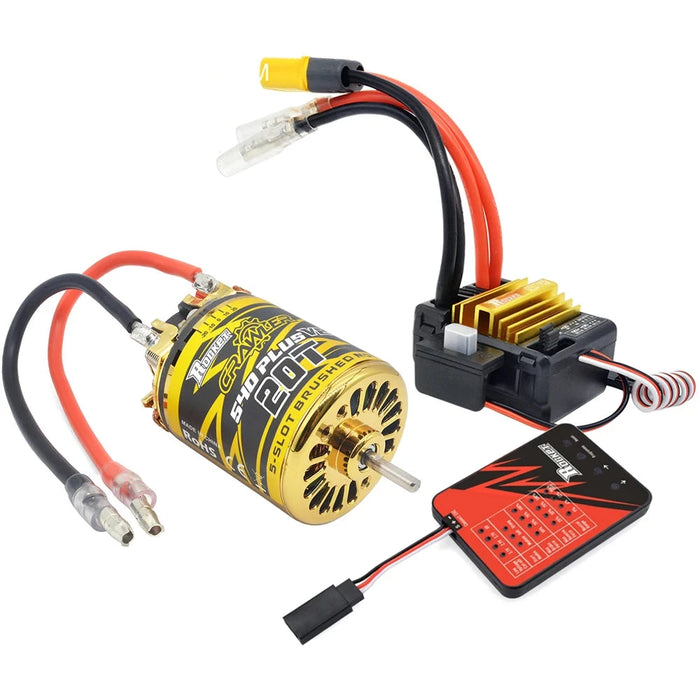 Moteur brossé Surpass Hobby 540 PLUS V2 13T, ESC 80A, carte de programme