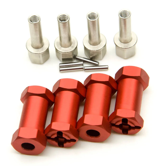 12mm Verlängerter Sechskantadapter 15/20/25/30mm 1/10 (Alu)