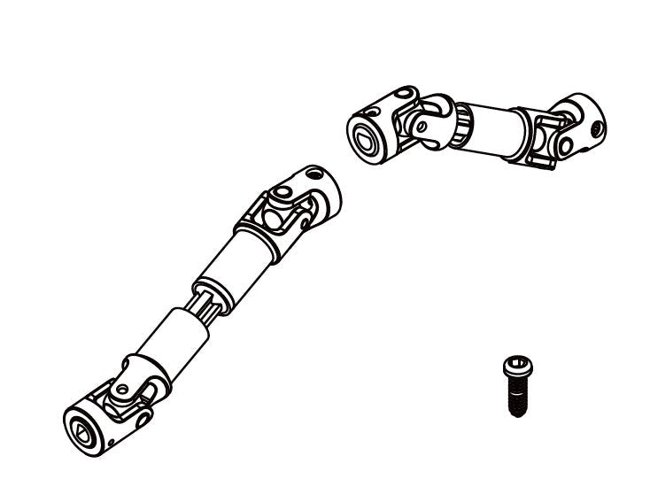 HD Main Drive Shaft for HobbyPlus CR18P 1/18