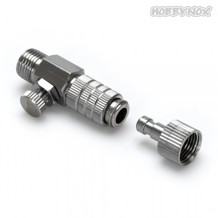 Hobbynox Airbrush-Schnellkupplung MPC G1/8 mit zwei Stecker-Teilen