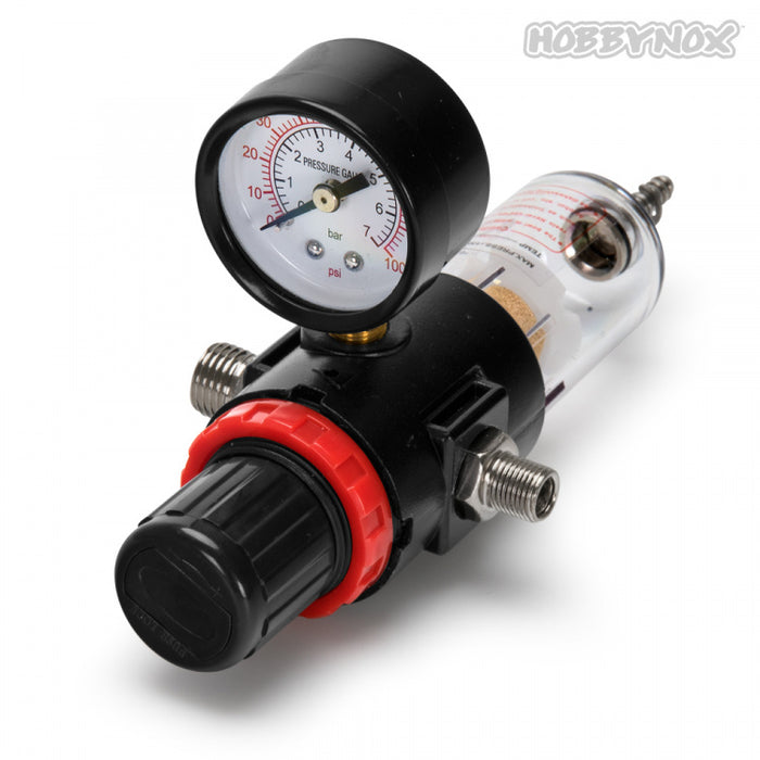 Hobbynox Air Regulator w/ Manometer & Air Filter G1/8 & G1/4