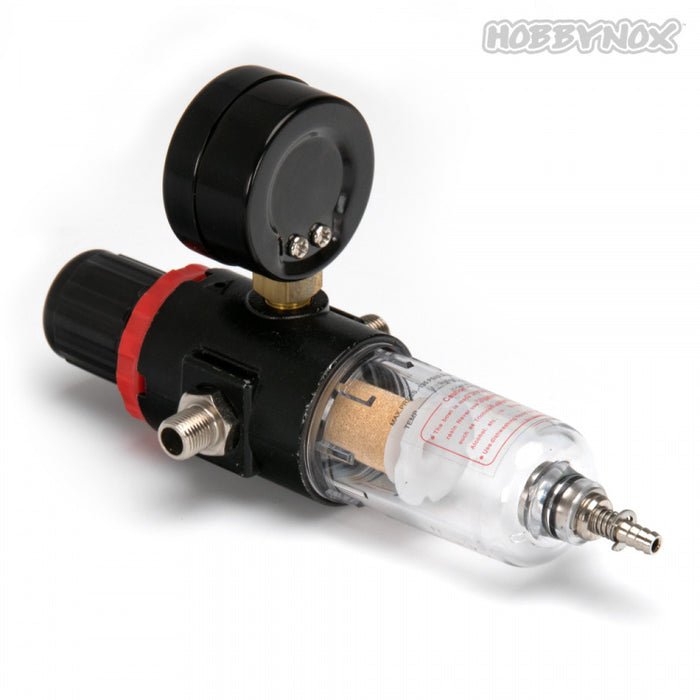 Hobbynox Air Regulator w/ Manometer & Air Filter G1/8 & G1/4