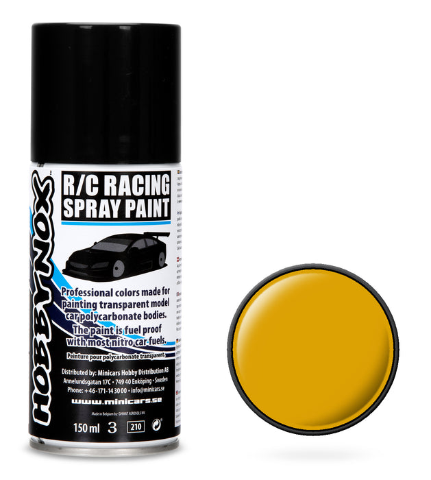 Peinture en aérosol de course R/C Hobbynox jaune chameau 150ml