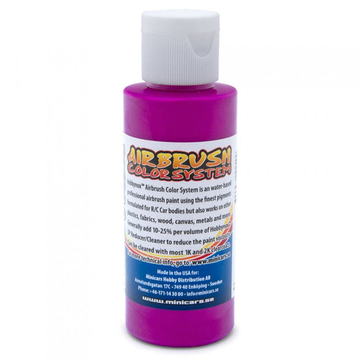 Peinture pour aérographe Hobbynox violet néon 60ml