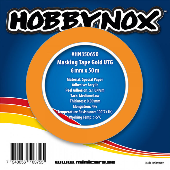 Hobbynox Abklebeband Gold UTG 6mmx50m
