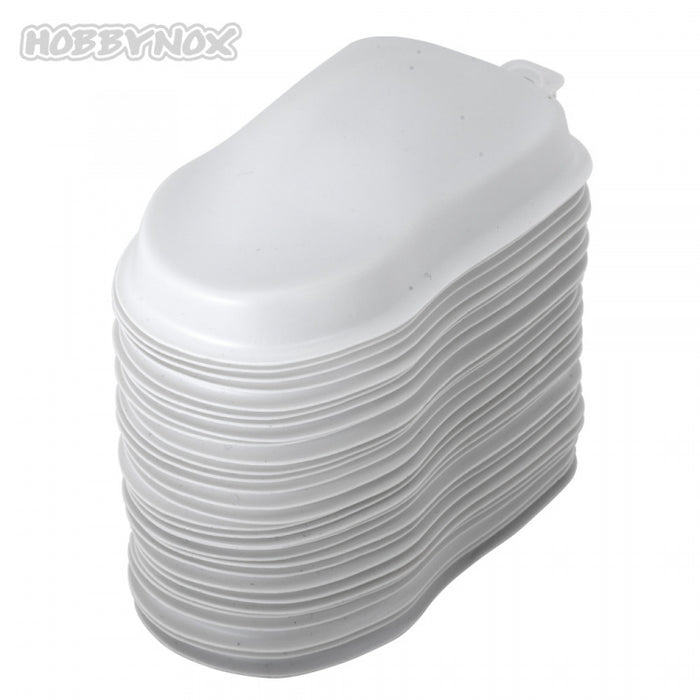 Hobbynox 30PCS Farbprobenkörper PET Weiß