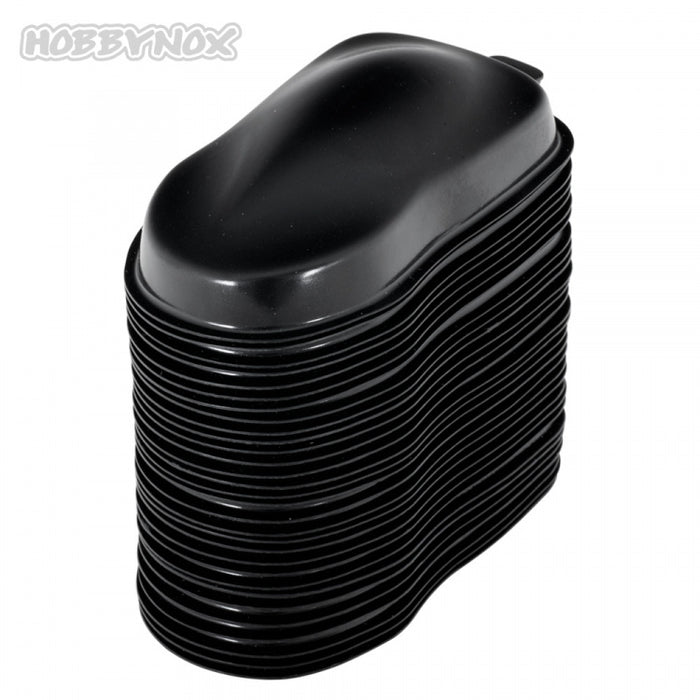 Hobbynox 30-teiliges PET-Gehäuse für Farbmuster in Schwarz