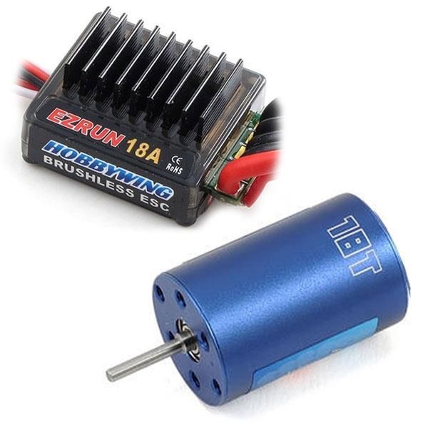 Hobbywing EzRun 18A A2 ESC, 2030 18T 5200kV 1/18 moteur combiné