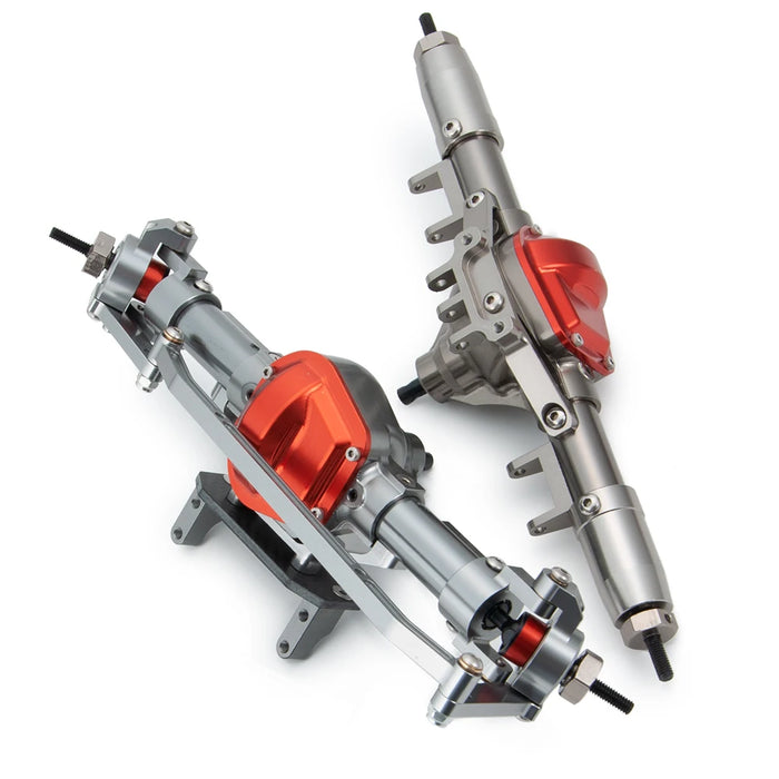 Vorder-/Hinterachse Gerade Achsenset für Axial SCX10 1/10 (Metaal)
