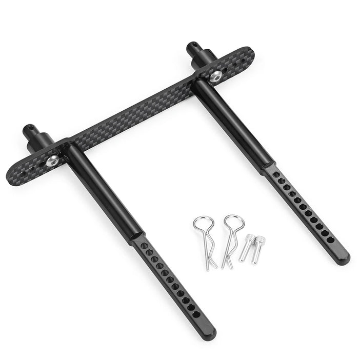 Front-/Heck-Karosseriepfostenhalterungen für Axial SCX10 II 1/10 (Metall und Kohlefaser)