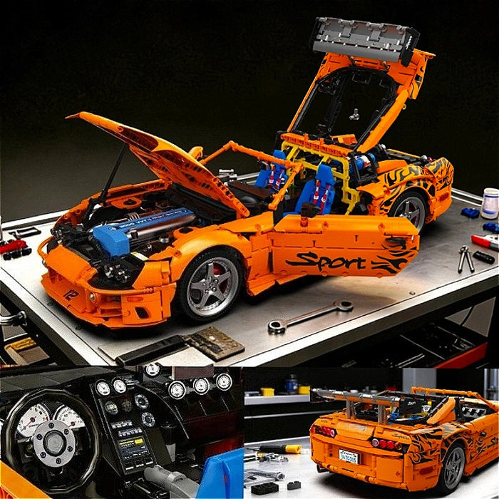 Bole Bricks YC23049 Toyota Supra A80 Building Blocks Model 1/8 (4508 Stukken)
