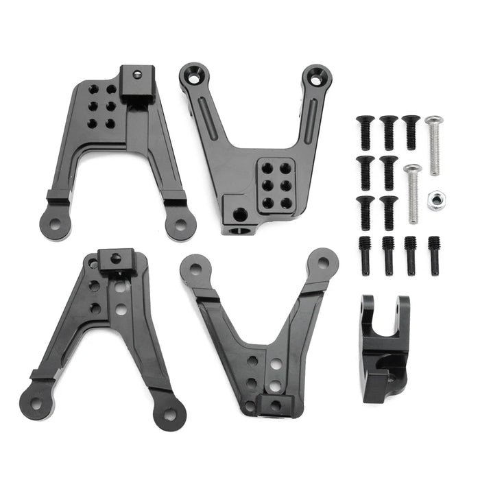 Front Rear Shock Towers for Axial SCX10 II 90046 1/10 (Alu)