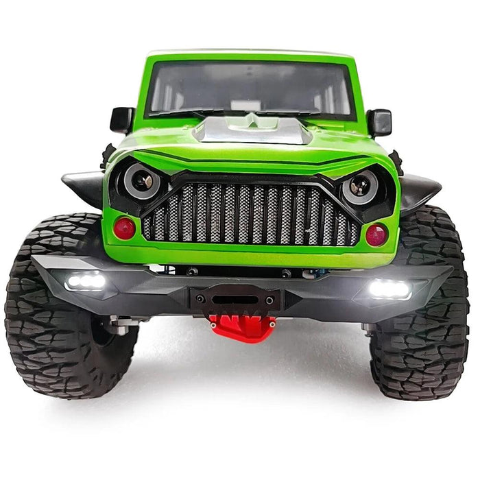 Front Bumper w/ Led Lights for TRX-4 Axial SCX10 II 1/10 (Aluminium)
