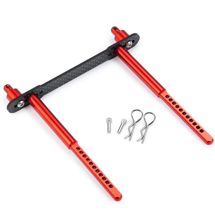 Front-/Heck-Karosseriepfostenhalterungen für Axial SCX10 II 1/10 (Metall und Kohlefaser)