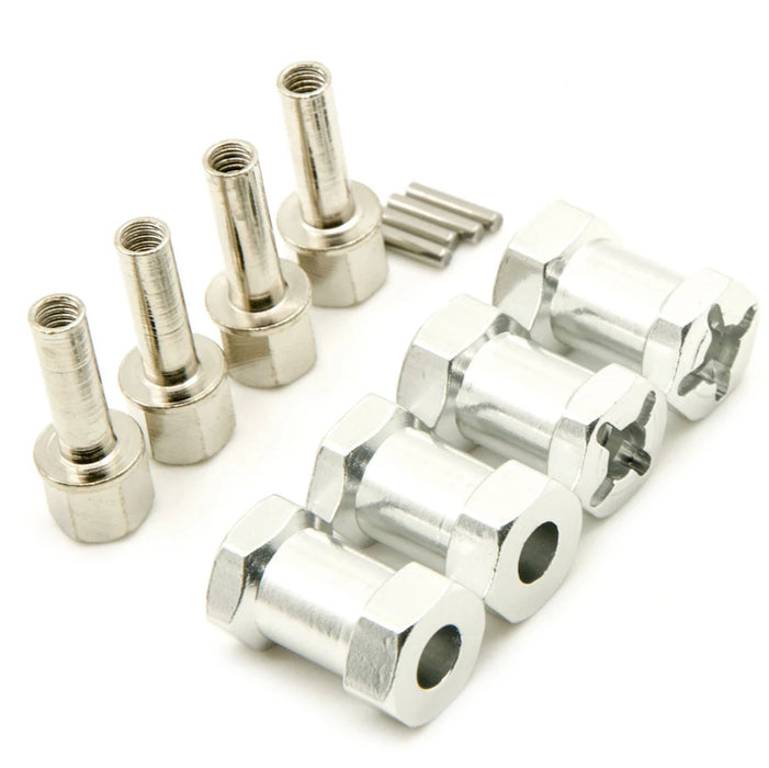 12mm Verlängerter Sechskantadapter 15/20/25/30mm 1/10 (Alu)