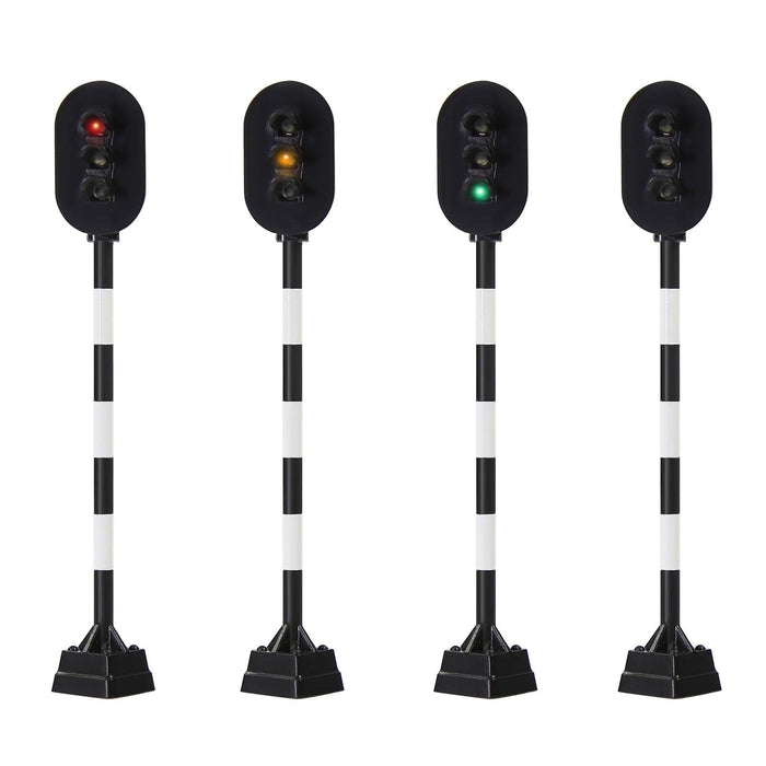 Feu de signalisation de passage à niveau à l'échelle OO, 10 pièces, 1/75 (métaal) JTD7511RYG