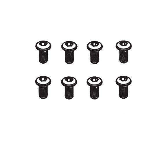8PCS Button Head Screw M2.5*6 for Absima CR3.4eco 1/10