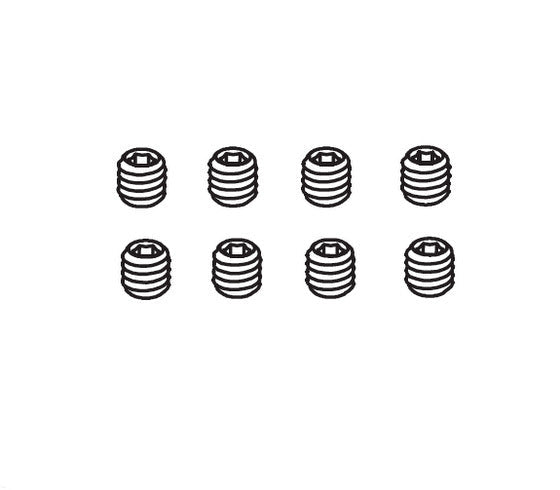 8PCS Headless Screw M4*4 for Absima CR4.4 1/10