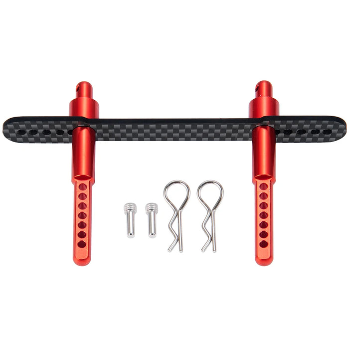 Front-/Heck-Karosseriepfostenhalterungen für Axial SCX10 II 1/10 (Metall und Kohlefaser)