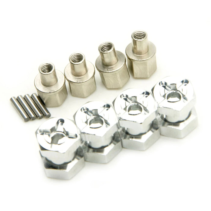 12mm Verlängerter Sechskantadapter 15/20/25/30mm 1/10 (Alu)