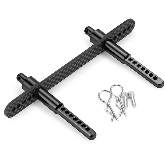 Front-/Heck-Karosseriepfostenhalterungen für Axial SCX10 II 1/10 (Metall und Kohlefaser)