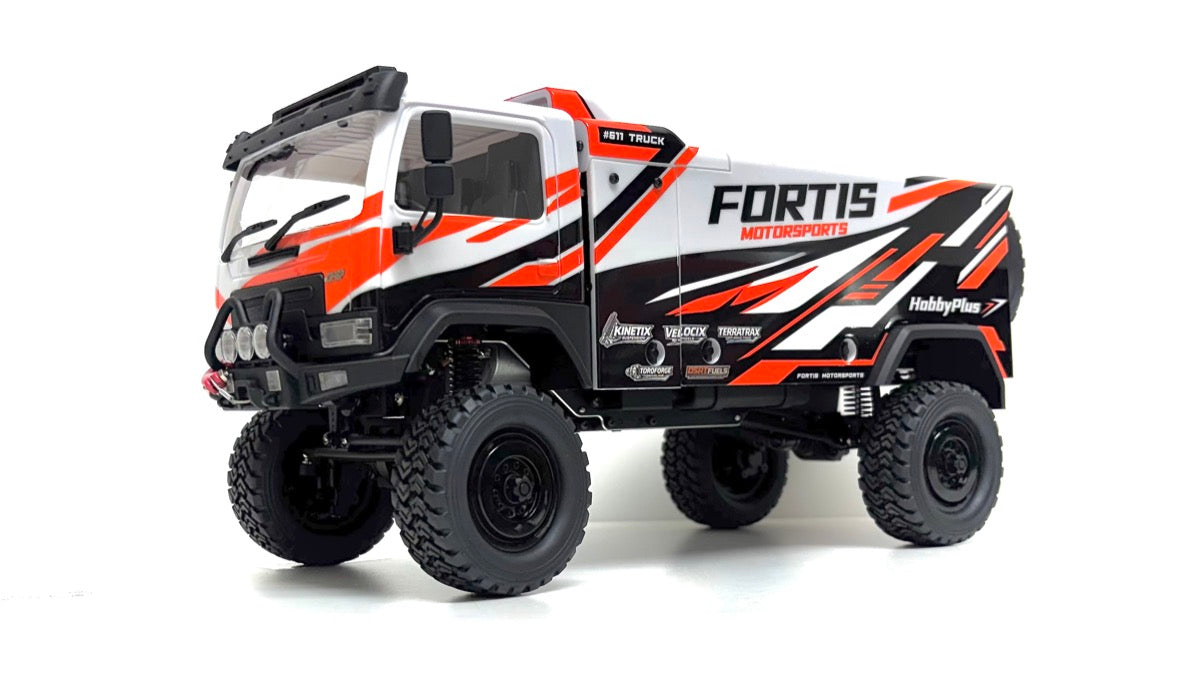 Hobby Plus DKR-4 Fortis 1/18 bürstenloser 4WD-Rallye-Truck PNP (Weiß)