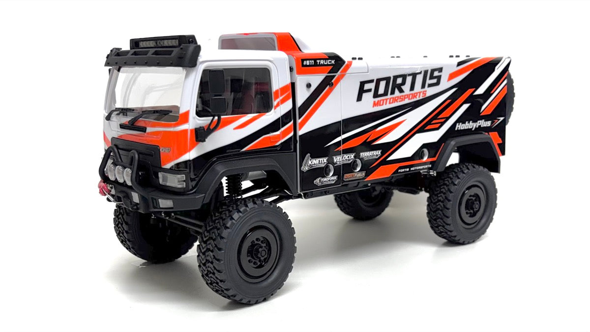 Hobby Plus DKR-4 Fortis 1/18 bürstenloser 4WD-Rallye-Truck PNP (Weiß)