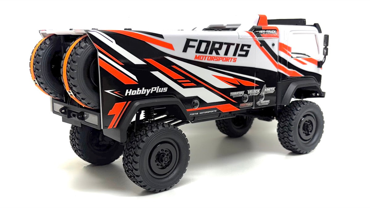 Hobby Plus DKR-4 Fortis 1/18 bürstenloser 4WD-Rallye-Truck PNP (Weiß)