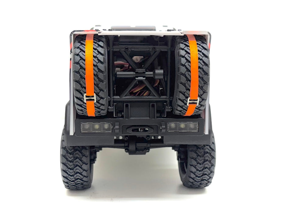 Hobby Plus DKR-4 Fortis 1/18 bürstenloser 4WD-Rallye-Truck PNP (Weiß)