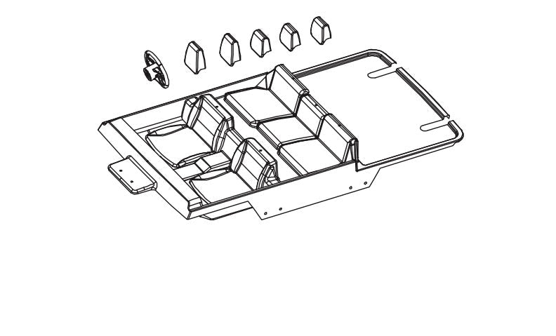 Cabine intérieure pour Absima CR4.4 Wolf 1/10