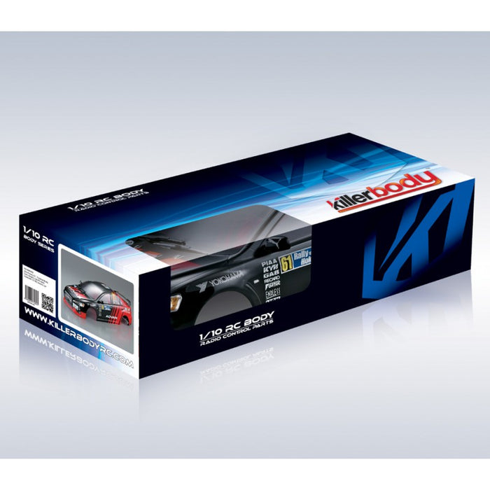 Killerbody Mitsubishi Lancer Evo X 190mm, Rally-racing, RTU all-in 1/10