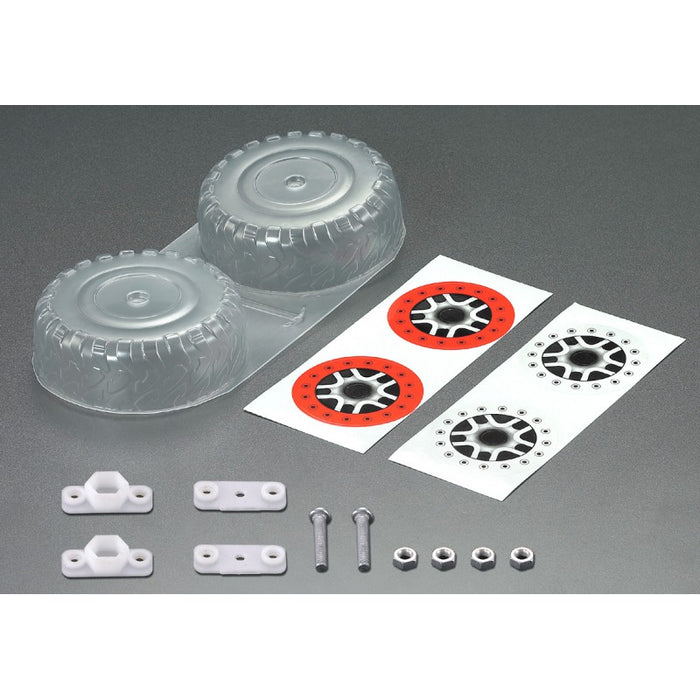 Killerbody Simulation SCT Spare Tire Set, Clear Lexan 1/10