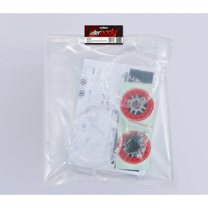 Killerbody Simulation SCT Spare Tire Set, Clear Lexan 1/10