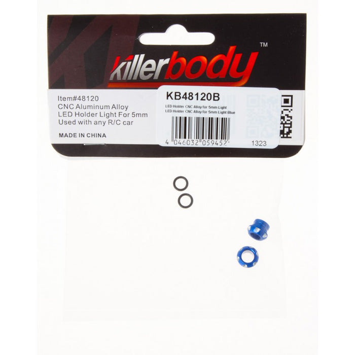 Killerbody 5mm Light LED Holder 1/10 (Alu, Blue)