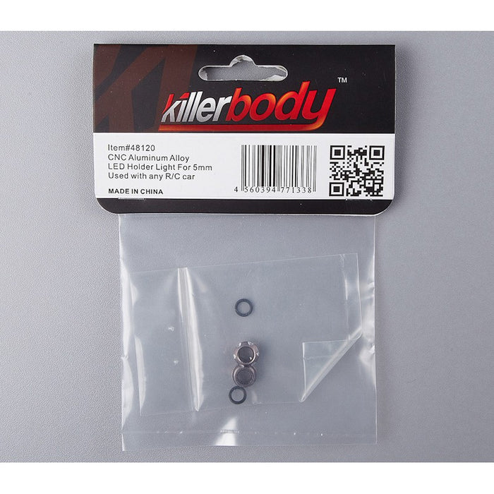 Killerbody 5mm Light LED Holder 1/10 (Alloy, Grey)