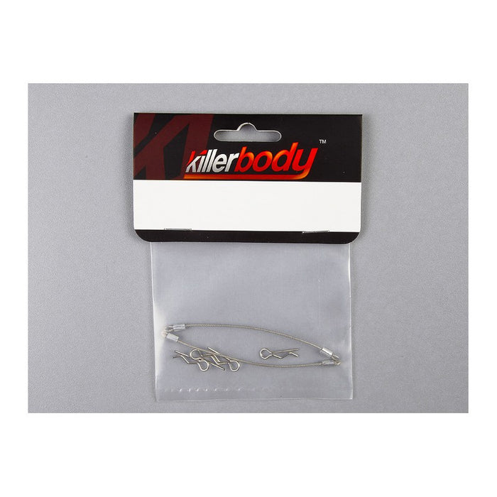 Killerbody 4PCS Body Clips w/ 2PCS Metaal Cord 120mm