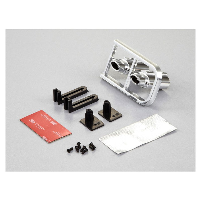 Killerbody Chrome Exhaust Set Type-A w/o LED 1/10