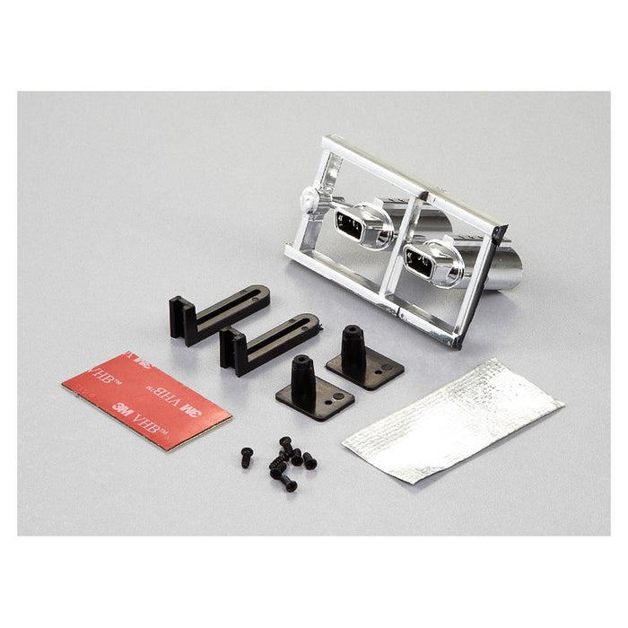 Killerbody Exhaust Set "Type-B" w/o LED 1/10 (Chrome)