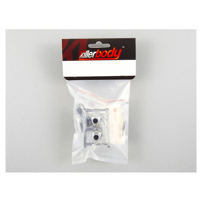 Killerbody Chrome Exhaust Set Type-C w/o LED 1/10