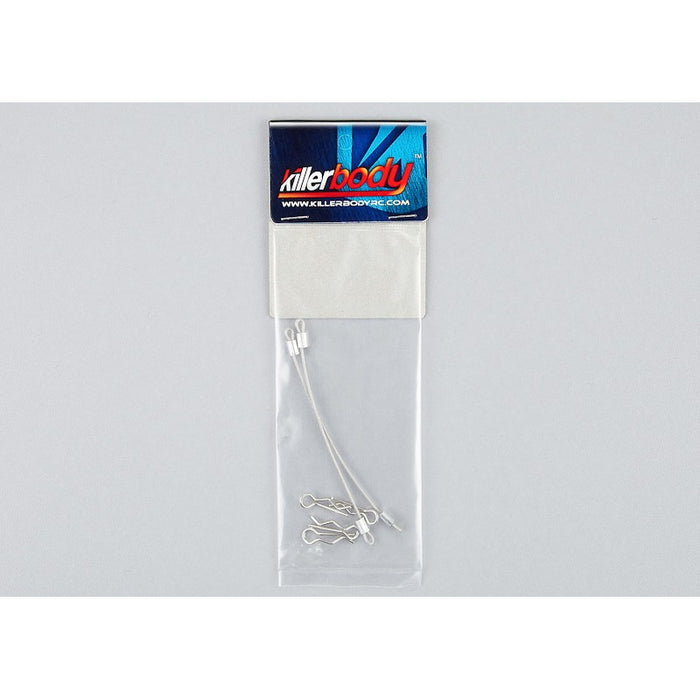 Killerbody 4PCS Body Clips w/ 2PCS Metaal Cord 80mm