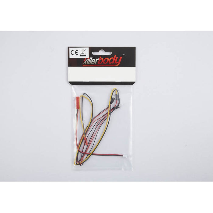 Killerbody Wing Mirror LED Unit Set (3mm 2 Yellow LEDS) 1/10
