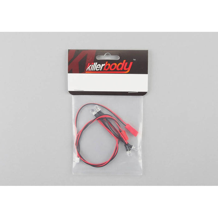 Killerbody LED Unit Set Accent Light (5mm 4 White LEDS) 1/10