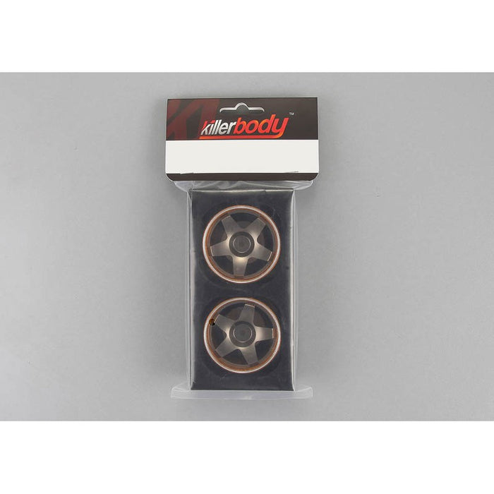 Killerbody Alfa Romeo 75 Turbo Evoluzione Rims 1/10 (Alu, Gray/Gold)