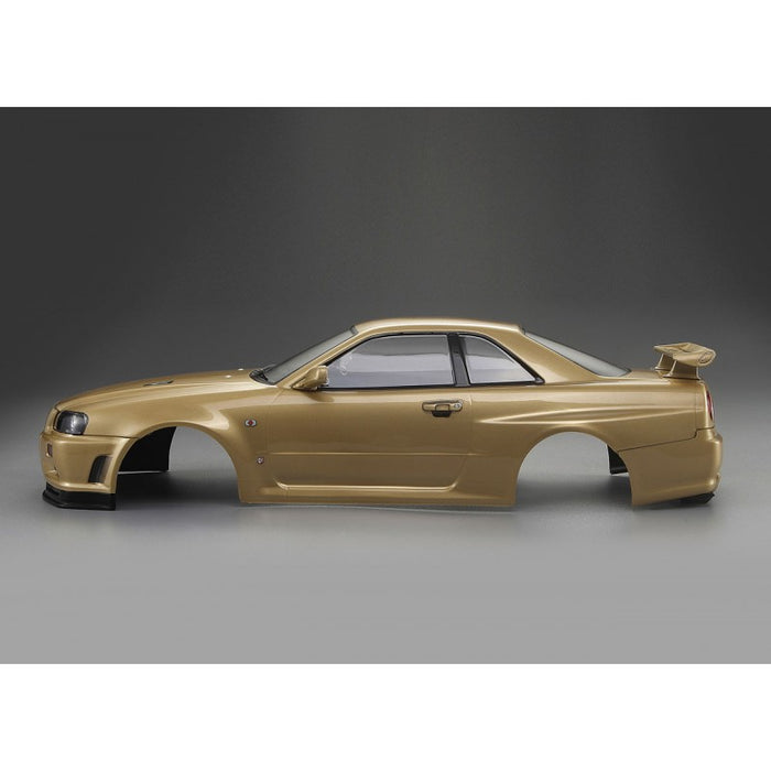 Killerbody Nissan Skyline R34 195mm RTU All-in 1/10 (Champaign-Gold)