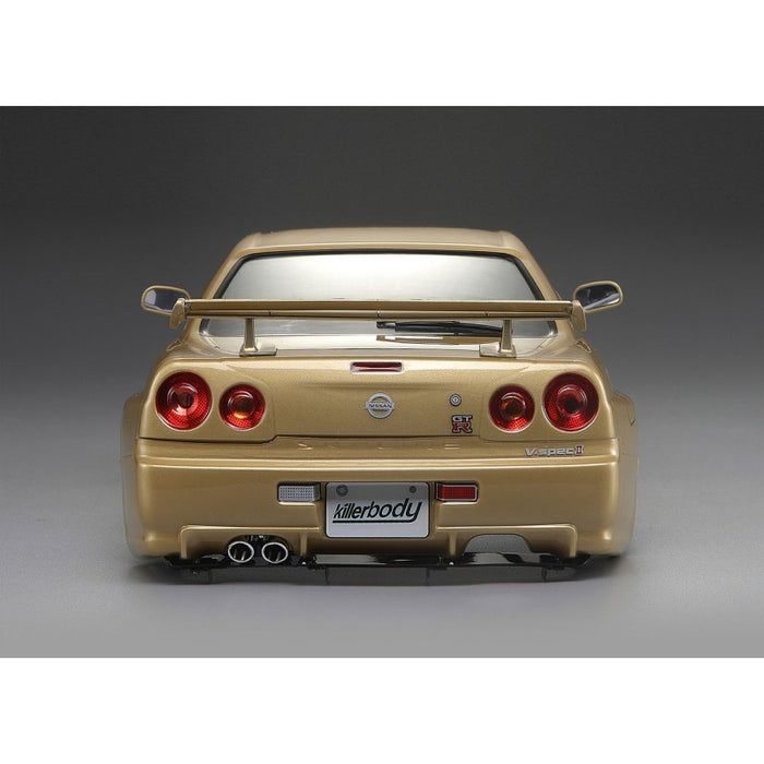 Killerbody Nissan Skyline R34 195mm RTU All-in 1/10 (Champaign-Gold)