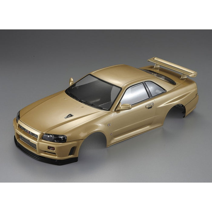 Killerbody Nissan Skyline R34 195mm RTU All-in 1/10 (Champaign-Gold)