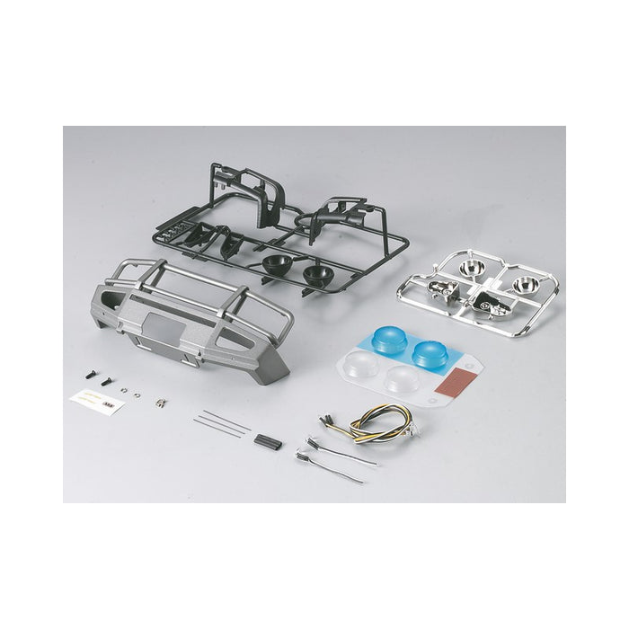 Killerbody Bumper w/ LEDs 1/10 Truck (Alu, Silver)