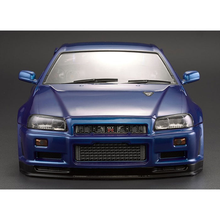 Killerbody Nissan Skyline R34 195mm Body RTU all-in 1/10 (Blue)