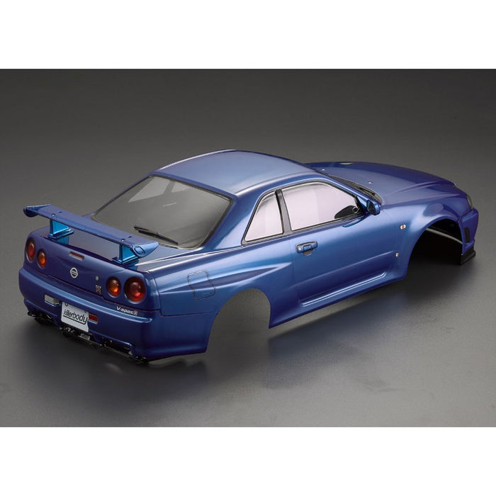 Killerbody Nissan Skyline R34 195mm Body RTU all-in 1/10 (Blue)
