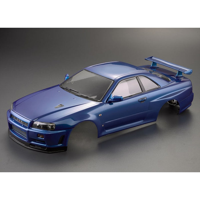 Killerbody Nissan Skyline R34 195mm Body RTU all-in 1/10 (Blue)